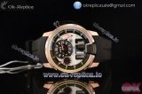 HYT H1 Clone HYT Cal.101 Manual Winding Rose Gold Case with White Dial Stick Markers and Black Rubber Strap