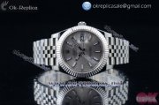 Rolex Datejust II Swiss ETA 2836 Automatic Steel Case with Diamonds Markers Sliver Dial and Stainless Steel Bracelet (BP)