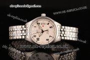 IWC Pilots Mark XVII Asia 2813 Automatic Steel Case with White Dial and Stick/Numeral Markers