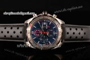 Tag Heuer Formula 1 Calibre 16 Chronograph Miyota Quartz Steel Case with Blue Dial Stick Markers and Black Rubber Strap