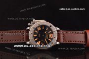 U-Boat Classico U-42 Asia 6497 Manual Winding Steel Case with Black Dial and Yellow Markers - ETA Coating