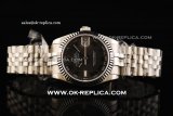 Rolex Datejust Oyster Perpetual Automatic Movement Full Steel with Grey Dial and Green Roman Marker