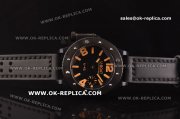 U-Boat Classico U-42 Asia 6497 Manual Winding PVD Case with Black Dial and Yellow Markers - ETA Coating