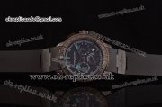 Ulysse Nardin Maxi Marine Chrono Miyota OS20 Quartz PVD Case with Black Dial Roman Markers and Black Rubber Strap