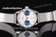 IWC Portuguese Automatic Clone IWC 52010 Automatic Steel Case with White Dial Arabic Numeral Markers and Steel Bracelet (YL)