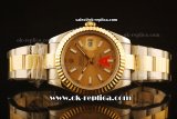 Rolex Datejust II Oyster Perpetual Swiss ETA 2836 Automatic Steel Case with Yellow Gold Bezel and Two Tone Bracelet - Gold Dial