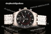 IWC Pilots Top Gun Miramar Miyota Quartz Steel Case with Black Dial and Stick/Numeral Markers