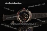 Tag Heuer Grand Carrera 36 Chrono Miyota OS10 Quartz PVD Case with Black Dial Stick Markers and Black Rubber Strap