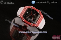 Richard Mille RM 67-02 Miyota 9015 Automatic Rubber/PVD Case Skeleton Dial White Nylon Strap